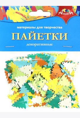НГ Декоративные пайетки Маленькие елочки,С3572-02