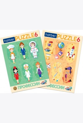 Hatber Puzzle-6 в рамке 2в1.Девочки,ИнПР_29792