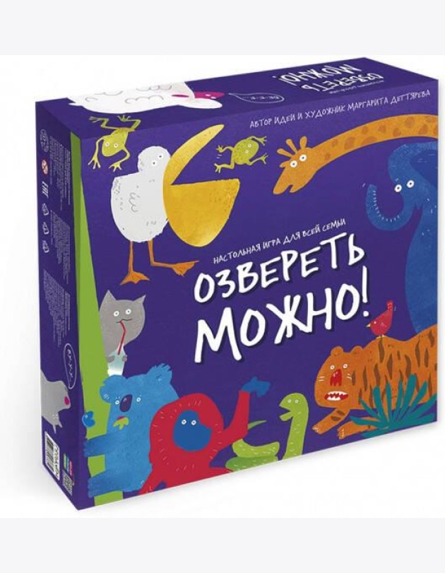 Игра настольная. Озвереть можно. Серия Игра для всей семьи. ГЕОДОМ