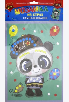 Мозаика из страз самокл.Панда,С3081-10