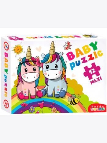 3848 Baby Puzzle. Радужные единороги