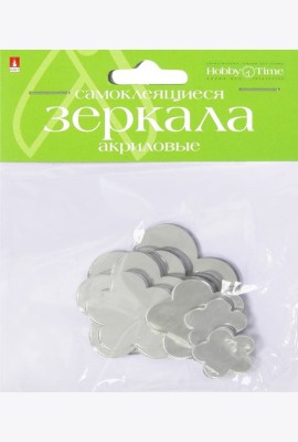Зеркала д/декор.самокл,8шт,ЦВЕТЫ,2-472/01