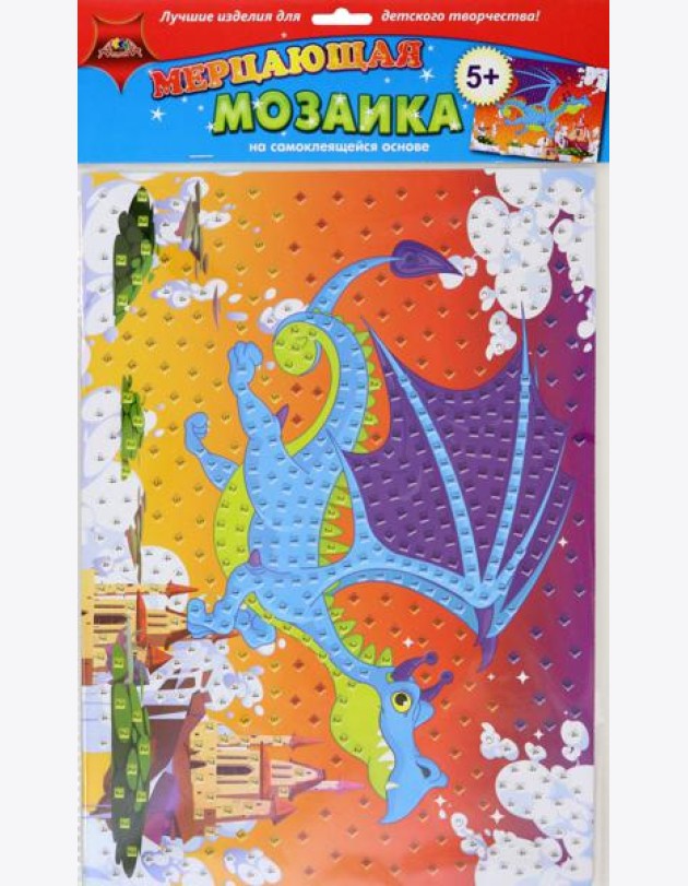 Аппликация из мяг.пласт.самок.мерц.Дракон,С1573-92