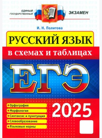 ЕГЭ 2025. Русский язык в схемах и таблицах