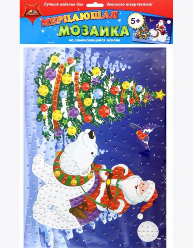 Аппликация из мяг.пласт.самок.мерц.Дед Мо,С1573-90