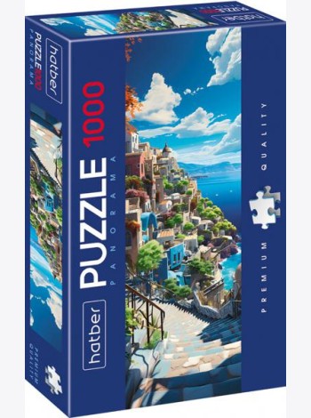 Hatber Puzzle-1000 Панорама-Санторин,1000ПЗ2_30703