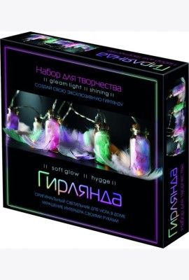 Гирлянда в банках. Перья и конфетти,07673