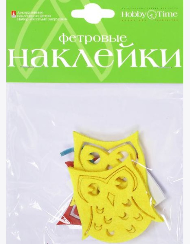 Декор.наклейки из фетра ВЕСЕЛ.ВЕРУШК,5вид,2-093/27