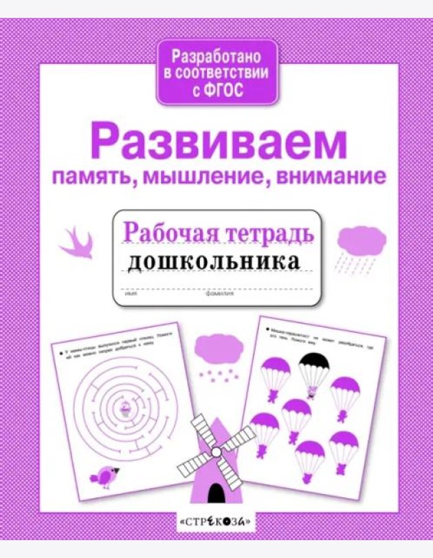Р/т дошкольника. Развиваем память, мышление, внимание