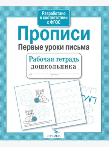 Рабочая тетрадь дошкольника. Прописи. Первые уроки письма