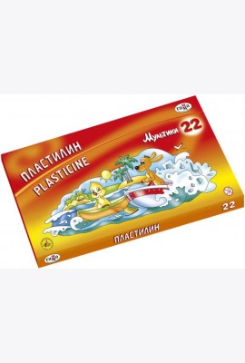 Пластилин 22цв 