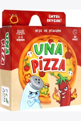 Игра карточная. Una pizza. 60 карточек. 8,2х8,2 см. ГЕОДОМ