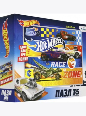 Hot Wheels.Пазл-35гиг. Гонка, 05855