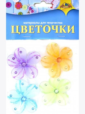 Декоративные самокл.Цветочки средние,С3082