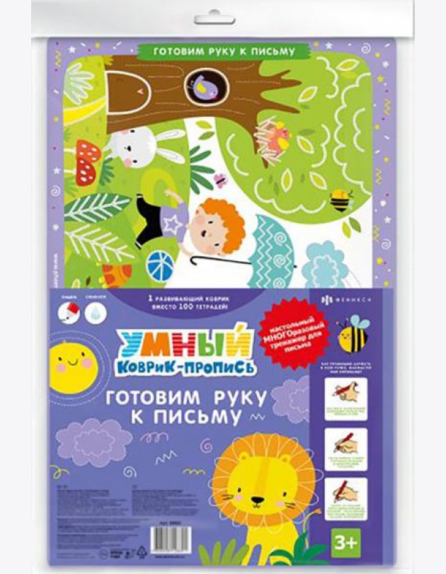 Умный коврик-пропись ГОТОВИМ РУКУ К ПИСЬМУ,50603