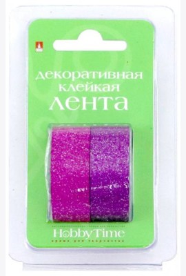 Клейкая лента декорир.15мм*5м,Вид9,2диз,2-439/09