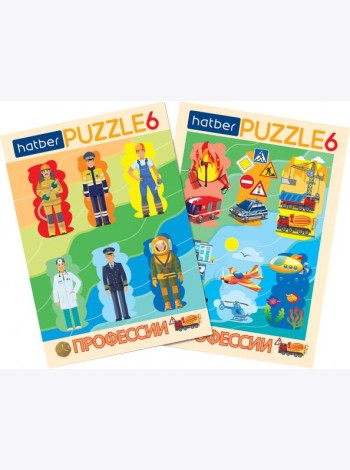 Hatber Puzzle-6 в рамке 2в1.Мальчики,ИнПР_29793