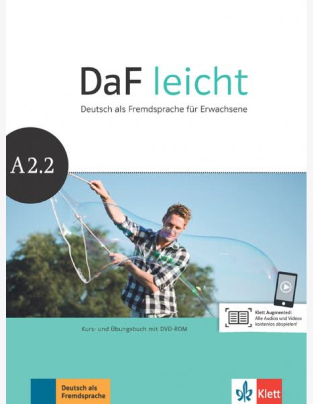 DaF leicht A2.2. Deutsch als Fremdsprache für Erwachsene. Kurs- und Übungsbuch mit DVD-ROM