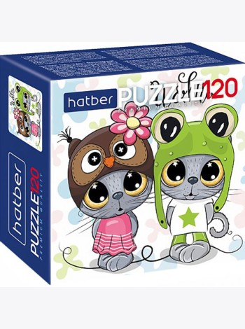 Hatber Puzzle-120 Кототерапия,120ПЗ5_19513