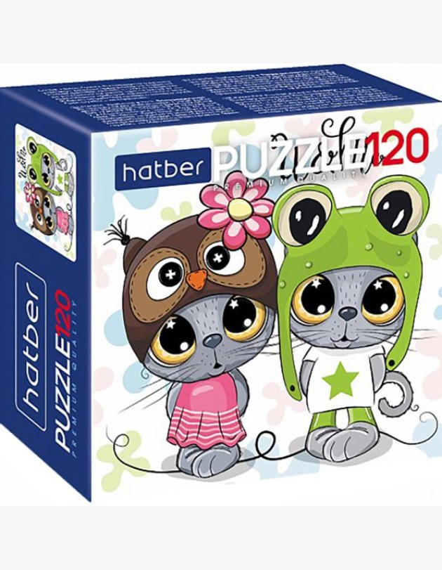 Hatber Puzzle-120 Кототерапия,120ПЗ5_19513