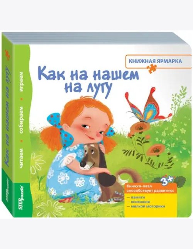 Книжка-игрушка. Как на нашем на лугу