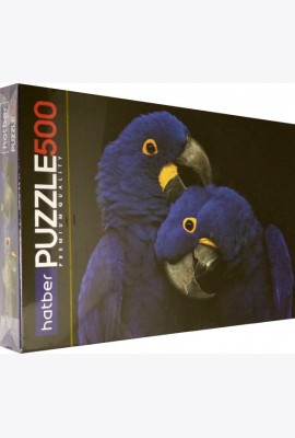 Hatber Puzzle-500 Два синих попугая,500ПЗ2_26178