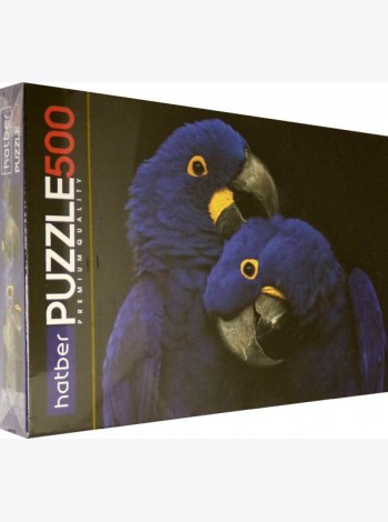 Hatber Puzzle-500 Два синих попугая,500ПЗ2_26178