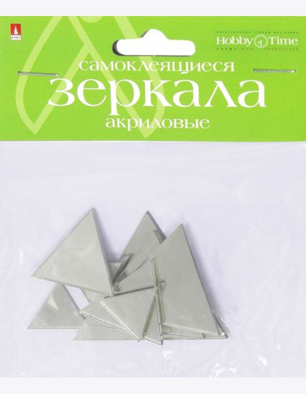 Зеркала д/декор.самокл,8шт,ТРЕУГОЛЬНИКИ,2-472/11