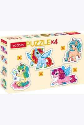 Hatber Puzzle-3,4,5,6 фигурн.4в1 Единоро,ПЗ5_28752