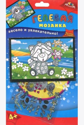 Мозаика гелевая А6,Енот,С2603-11