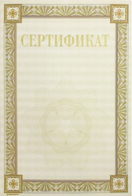 13544 Сертификат