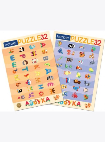 Hatber Puzzle-32 в рамке 2в1.Азбука,ИнПР_29784