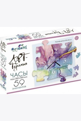 Арт-терапия. Пазл-часы-59 Краски,05533