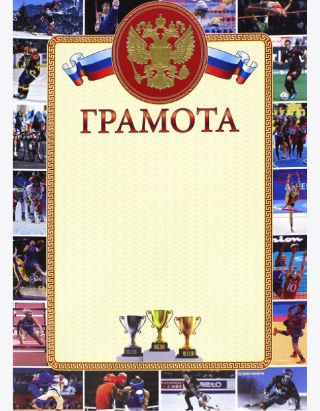 13621 Грамота спортивная