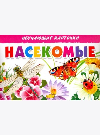 Насекомые. Обучающие карточки
