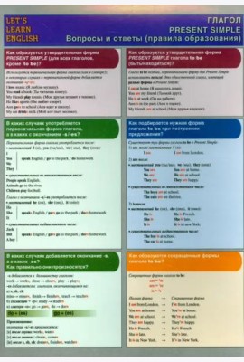 LET`S LEARN ENGLISH. Глагол.  PRESENT SIMPLE. Вопросы и ответы (правила образования)