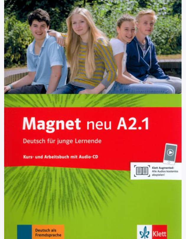 Magnet neu A2.1. Deutsch für junge Lernende. Kurs- und Arbeitsbuch mit Audio-CD
