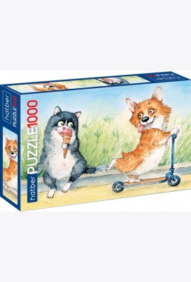 Hatber Puzzle-1000 Из жизни корги,1000ПЗ2_23726