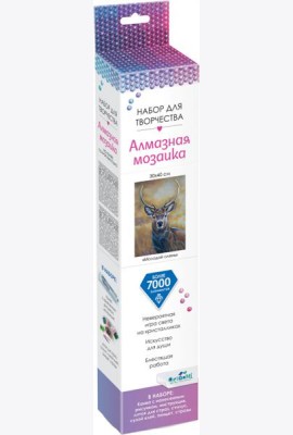 Алмазные узоры 30*40 Молодой олень,07282