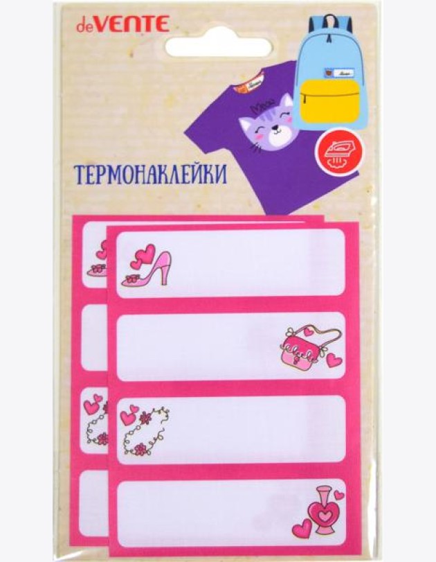 Набор термонаклеек на тканевой основе GIRL 8шт