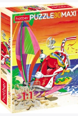 Hatber Puzzle-30 MAXI Морское приключ,30ПЗ4_03158
