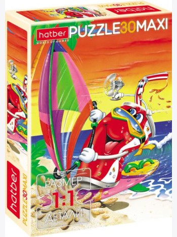 Hatber Puzzle-30 MAXI Морское приключ,30ПЗ4_03158