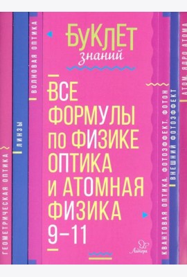 Все формулы по физике 9-11кл Оптика и атомн физика