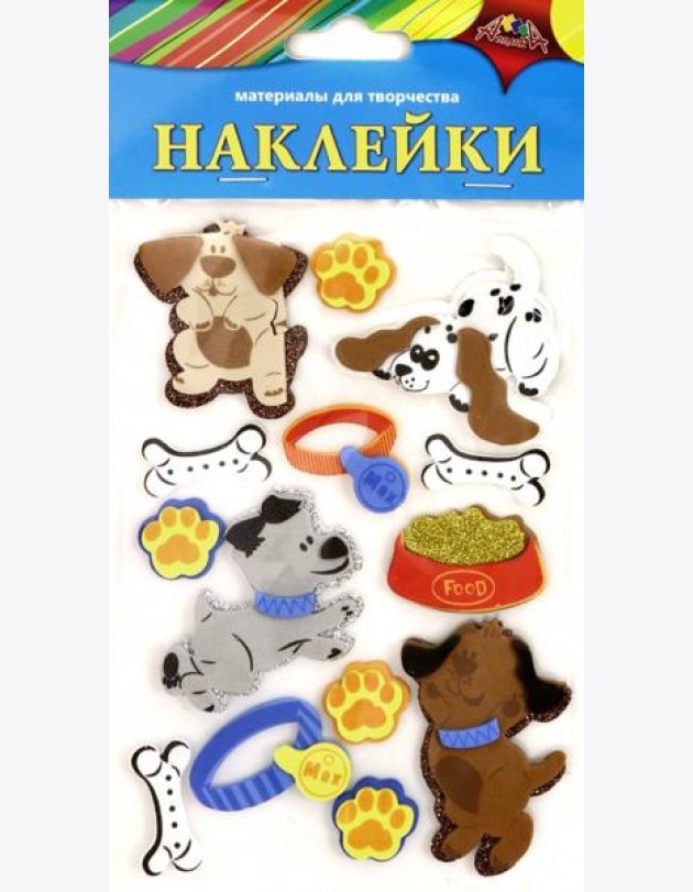 Наклейки из ЭВА Домашние любимцы,С3476-02