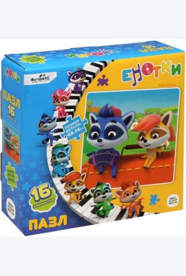 Енотки.Пазл-16 Со и Мими,06879