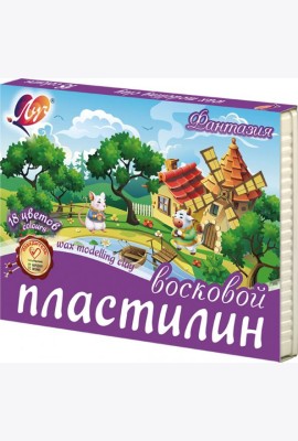 Пластилин воск. 18цв ФАНТАЗИЯ стек 25С 1524-08
