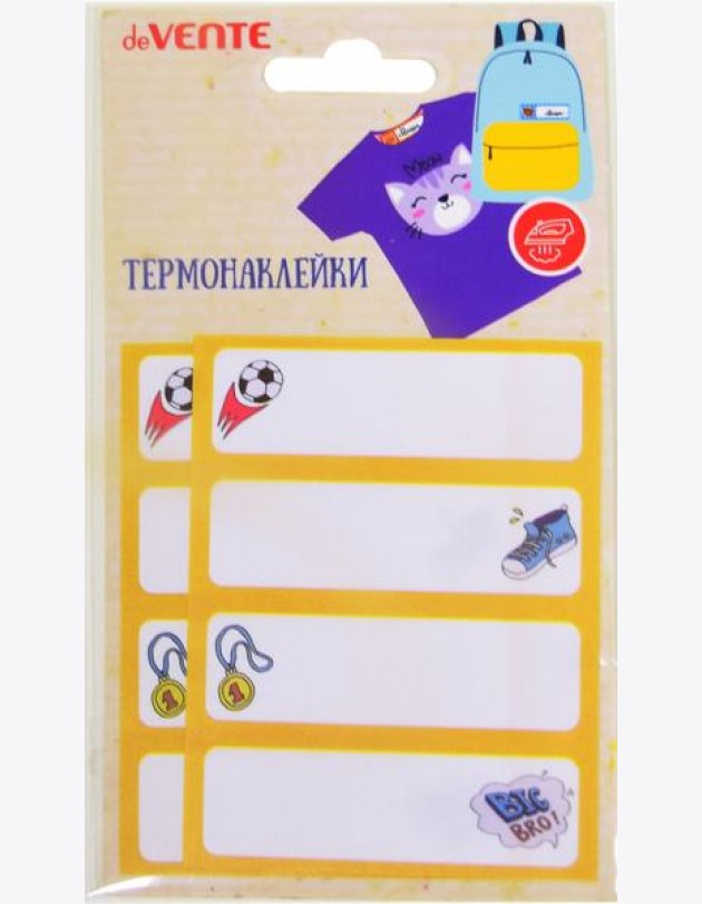 Набор термонаклеек на тканевой основе FOOTBALL 8шт