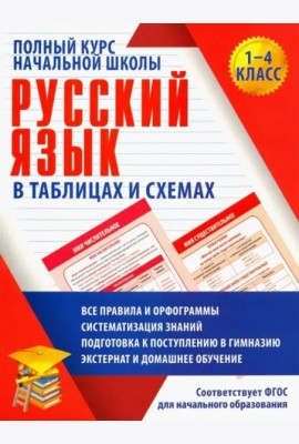 Русский язык. 1-4 классы. Полный курс начальной школы в таблицахи схемах. ФГОС