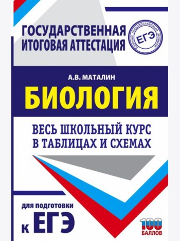 Биология. Весь школьный курс в таблицах и схемах для подготовки к ЕГЭ