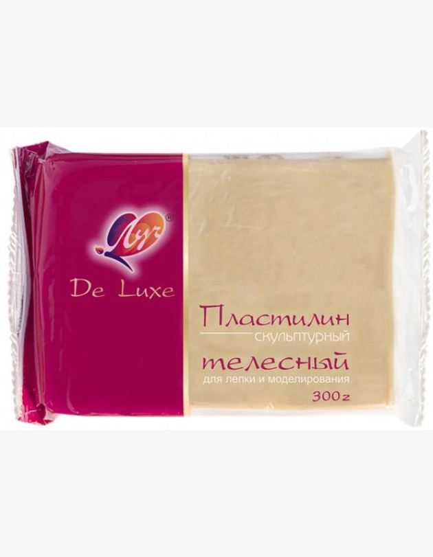 Пластилин скульпт. Люкс 300г телесный 23С 1482-08